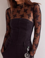 Lux Layering Floral Lace See Through Mesh Top Blouse (Lime Green)