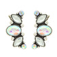 Western Turquoise Gemstone Climber Earrings: Turquoise