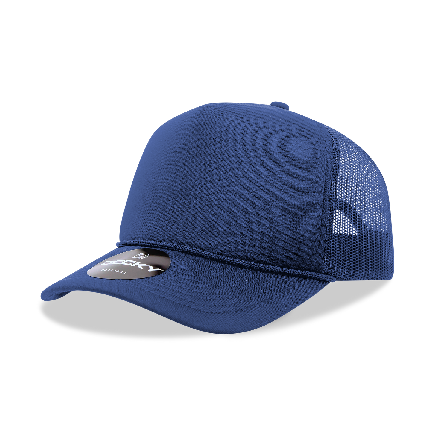 Decky 6025 - Mid Profile, 5 Panel Foam Trucker Hat - 6025: Red