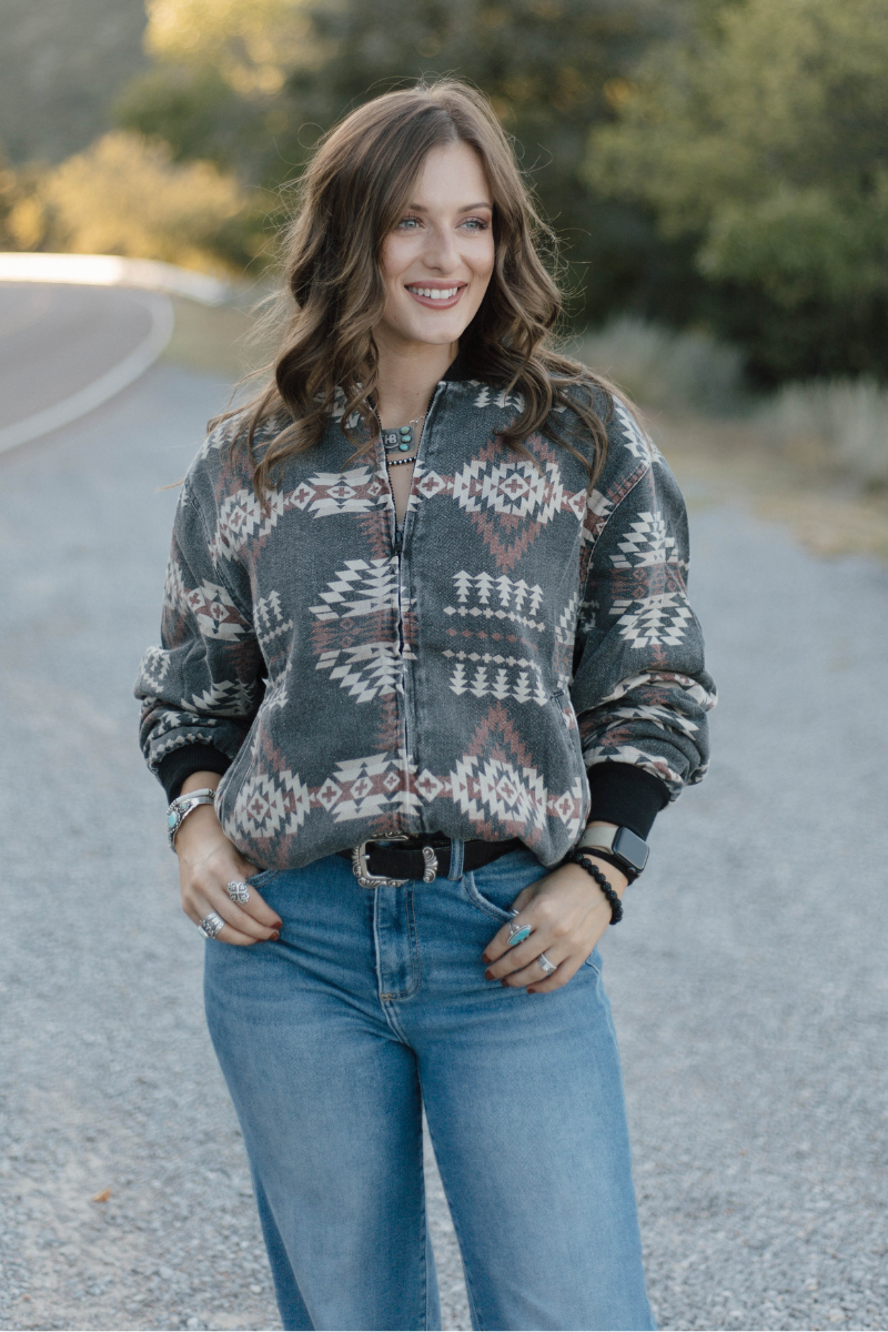 Sagebrush Spirit Bomber Jacket: XXL