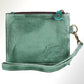 Genuine Leather Wristlet Wallet (Brown)