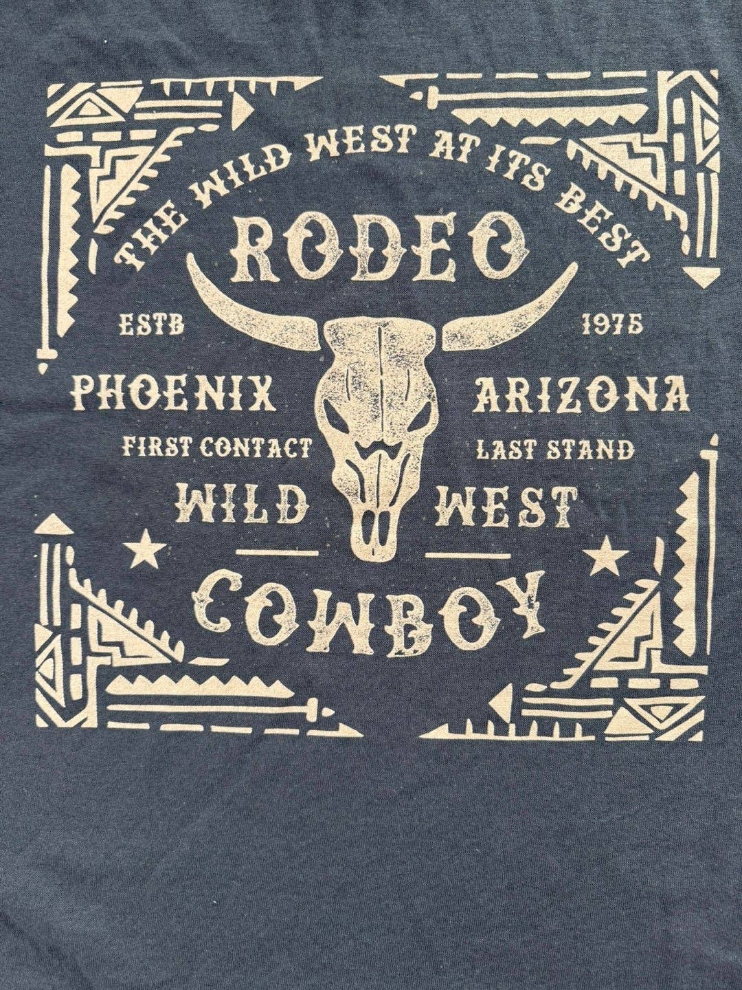 Steer Head Rodeo Cowboy Western Graphic Tee: XL