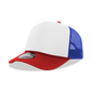 Decky 6025 - Mid Profile, 5 Panel Foam Trucker Hat - 6025: Orange