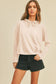 Blank Long Sleeve Hooded T-Shirt: VANILLA / M