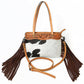 Cowhide Leather Western Crossbody Bag: ADBGS124BRW