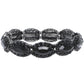 Crystal Gemstone Petal Cut Cluster Bracelet: Rose Gold