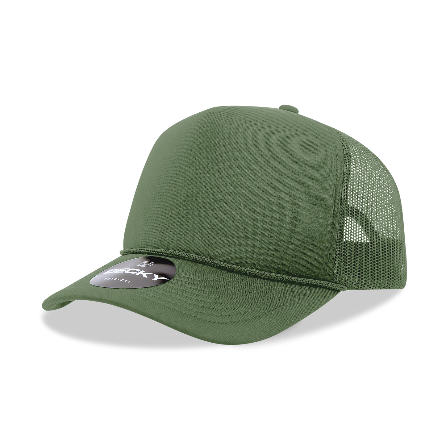 Decky 6025 - Mid Profile, 5 Panel Foam Trucker Hat - 6025: Orange