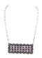 Western Turquoise Stone Metal Plate Necklace: AURORA