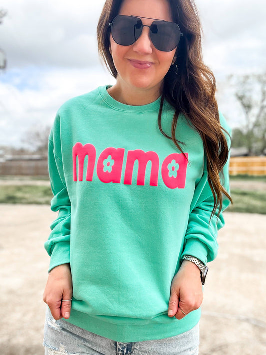 Mama Floral Sweatshirt: Small / Tee