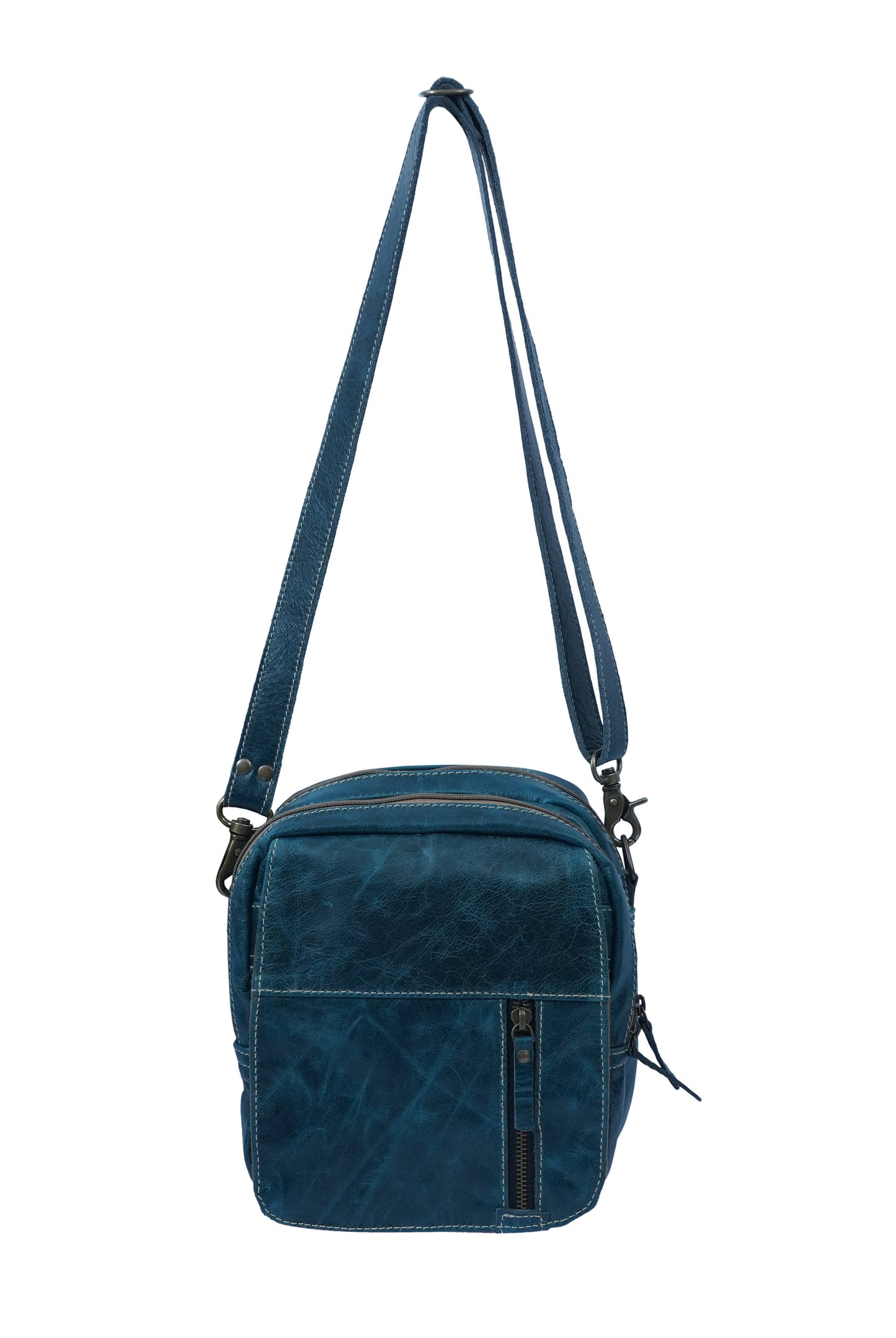 Livi Leather/Hairon Bag: 8.5HX8.75WX3D  S-52"
