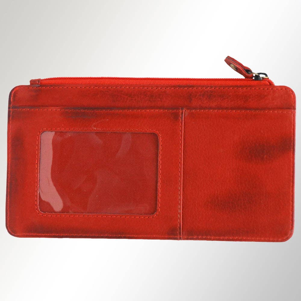 Genuine Leather Cardholder (Turquoise)