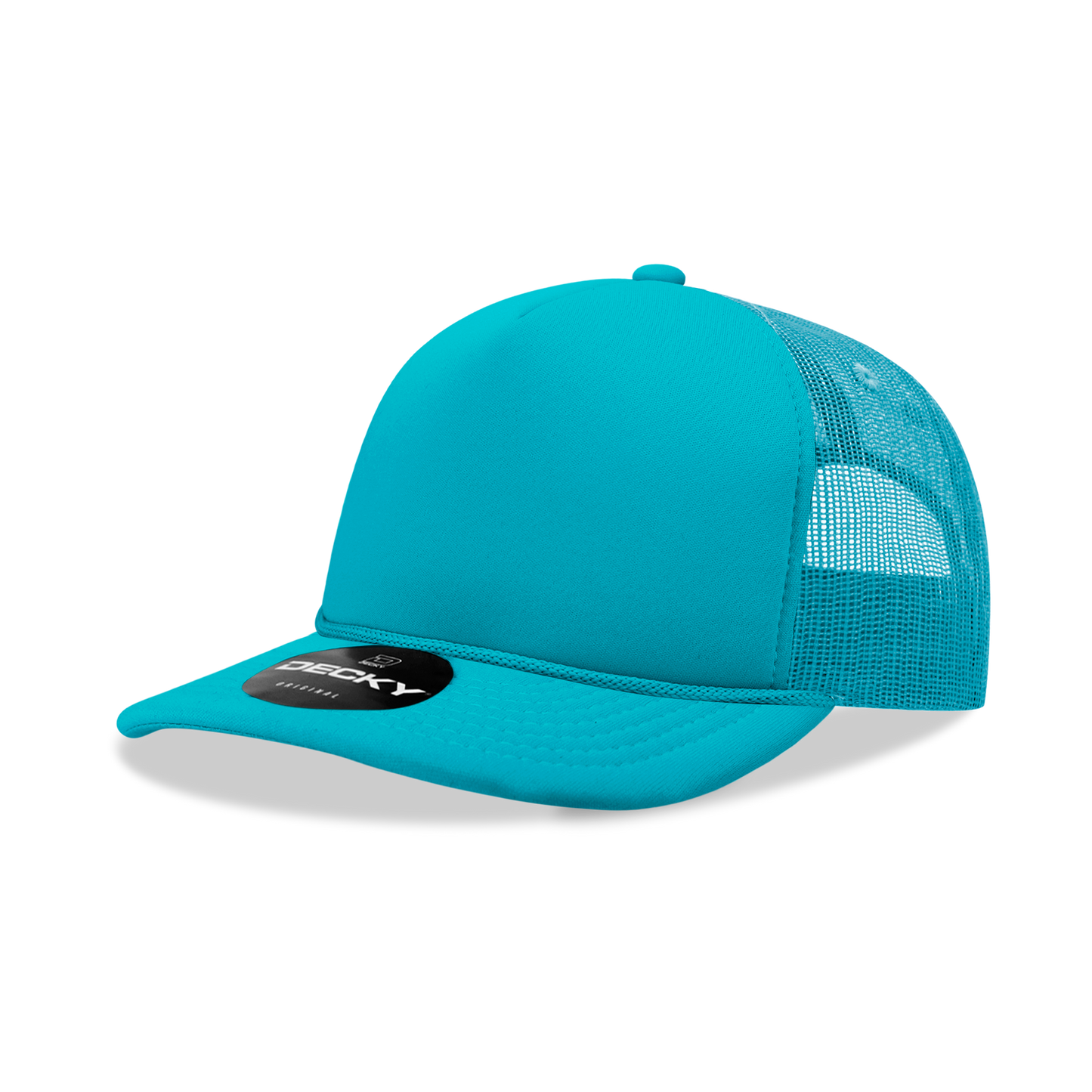 Decky 6025 - Mid Profile, 5 Panel Foam Trucker Hat - 6025: Red