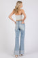 P1370F-LA HIGH RISE SUPER STRETCH WIDE FLARE W/ CUFFED HEM: 9/28