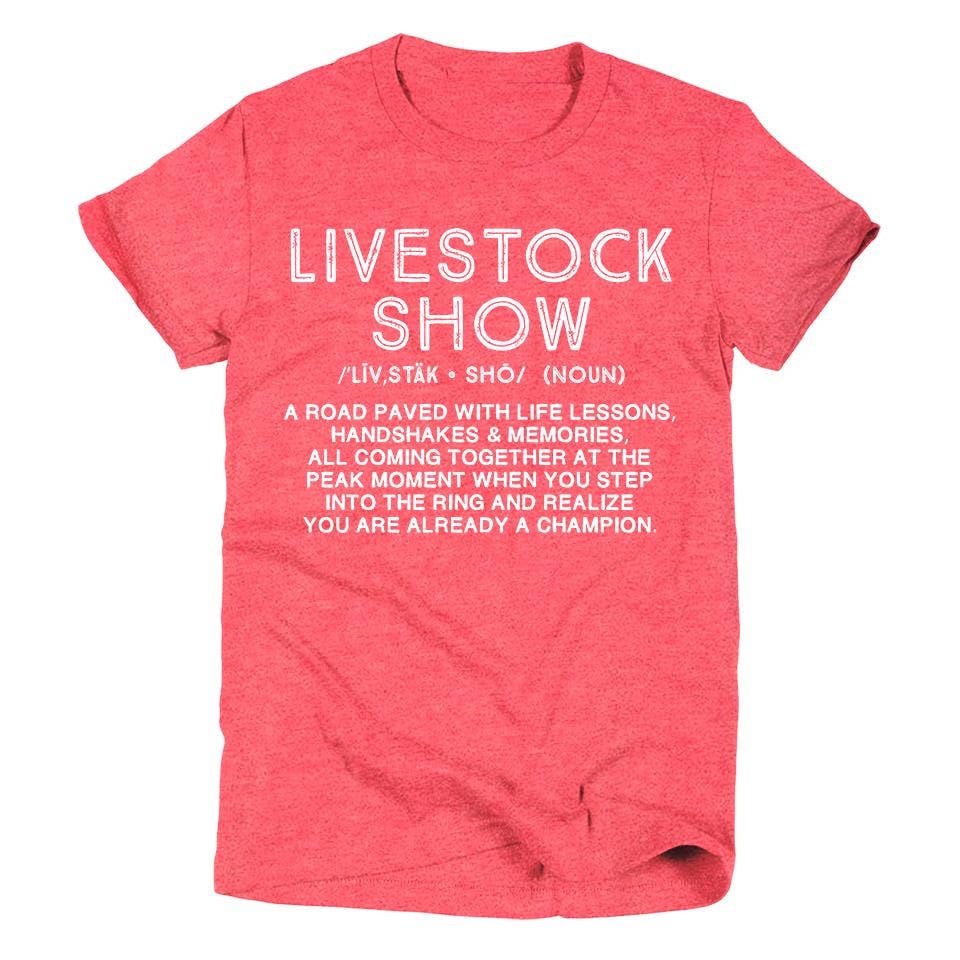 Livestock Show | Kid's T-Shirt | Ruby’s Rubbish®: Heather Navy / Classic Crew