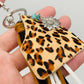 Western Style Geometric Cowhide Keychain: 1