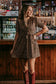 MK658 Leopard Front Bow Tie Dress: Leopard / 1XL