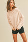Blank Long Sleeve Hooded T-Shirt: VANILLA / S