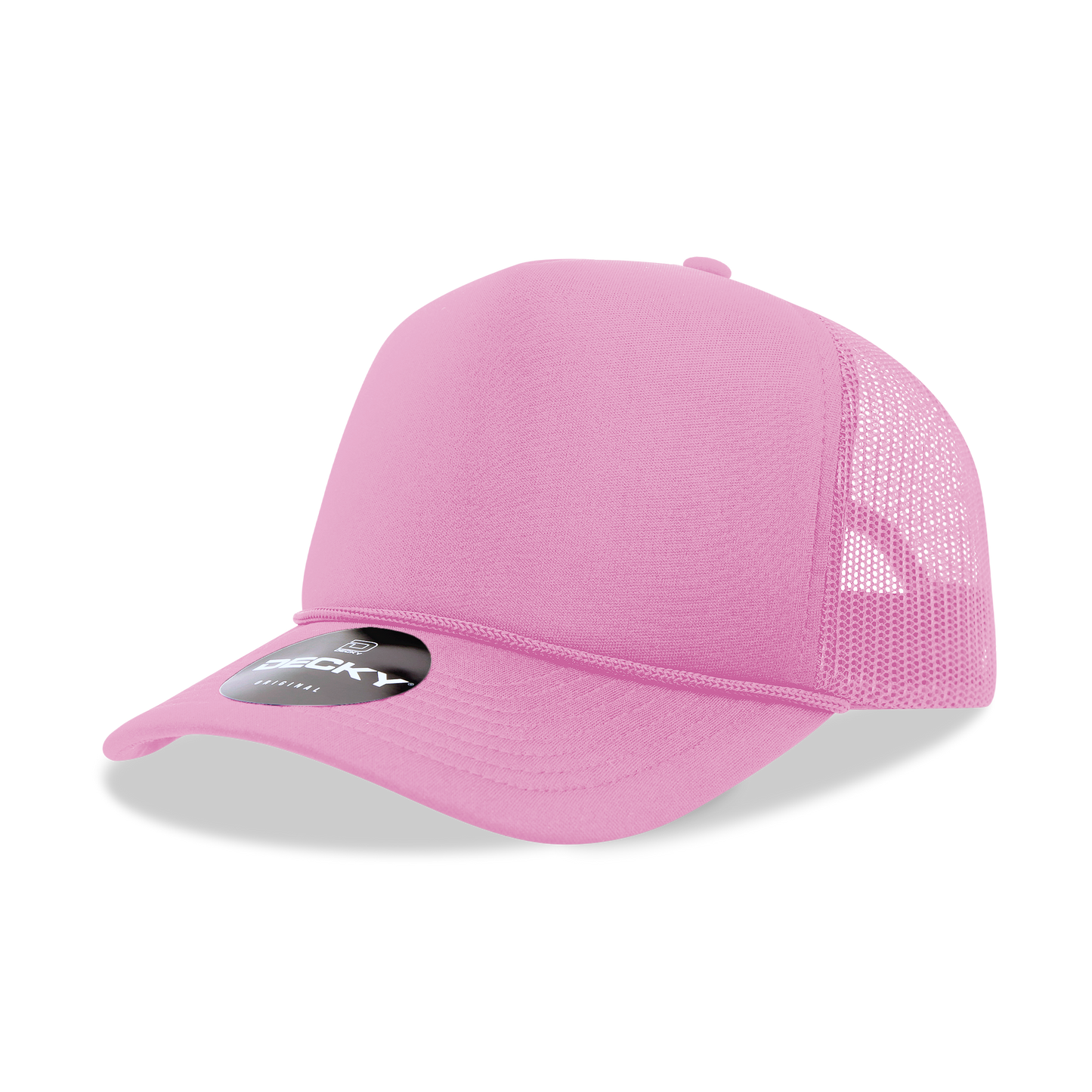 Decky 6025 - Mid Profile, 5 Panel Foam Trucker Hat - 6025: Red