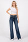 P1153F-DM HIGH RISE STRETCH WIDE LEG FLARE JEANS: 9/28