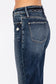 P1313F-DK MID RISE COMFORT RELAXED FLARE W/ CUFFED HEM: 3/25