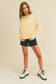 Blank Long Sleeve Hooded T-Shirt: VANILLA / M