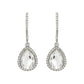 Rhinestone Teardrop Crystal Drop Dangle Earrings: Iridescent