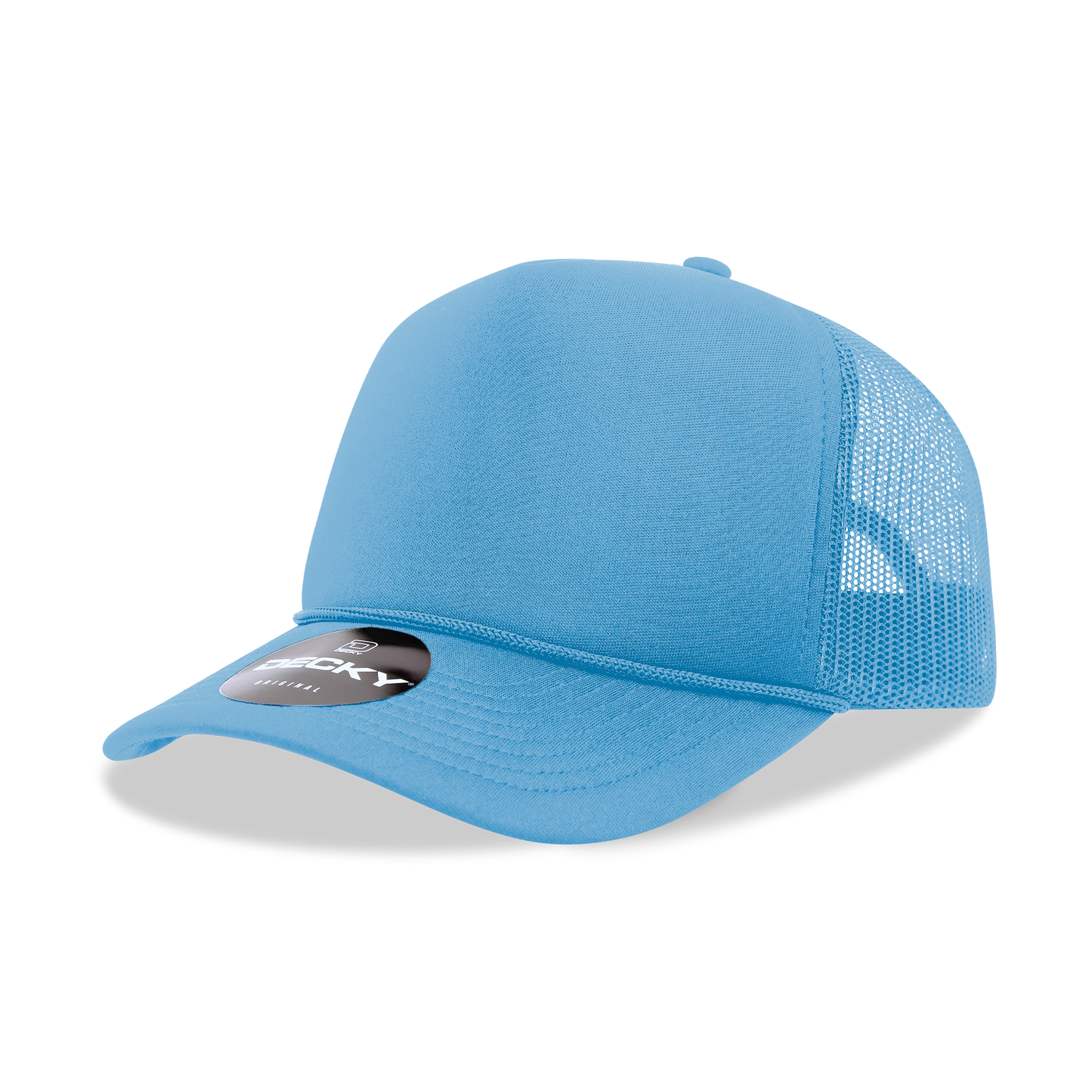 Decky 6025 - Mid Profile, 5 Panel Foam Trucker Hat - 6025: Red