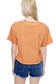 Wild West Cowboys Club Graphic S/S Lunar Dye Faux Crop: M / ORANGE