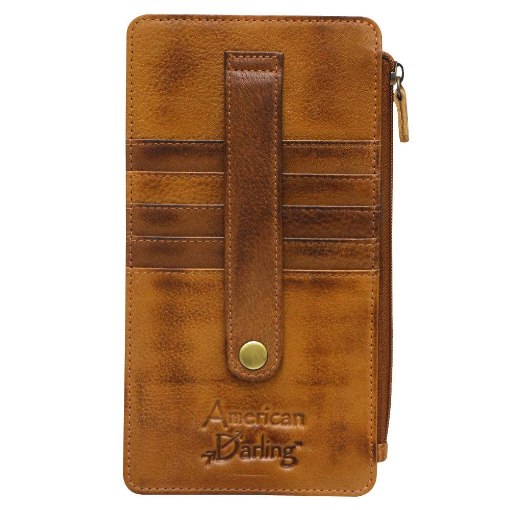 Genuine Leather Cardholder (Turquoise)
