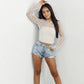 Sparkle Pearl Studded Sheer Mesh See Through Top (Black)