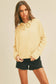 Blank Long Sleeve Hooded T-Shirt: VANILLA / M