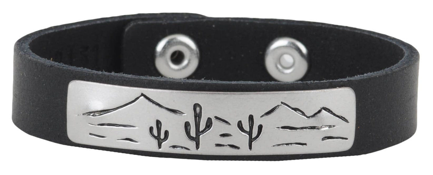 Cactus Landscape Bracelet: TAN