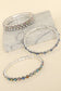 Western AB Crystal Rhinestone Bangle Bracelet: Iridescent