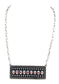 Western Stone Bubble Metal Plate Necklace: AURORA