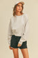 Blank Short Cropped Long Sleeve Sweatshirt: Black / L