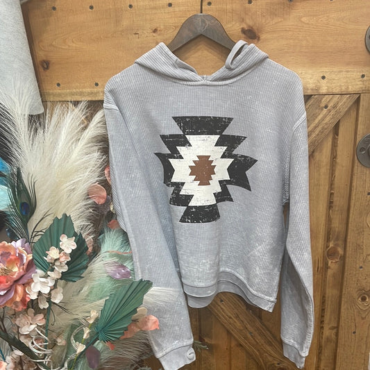 Aztec cropped sweatshirt