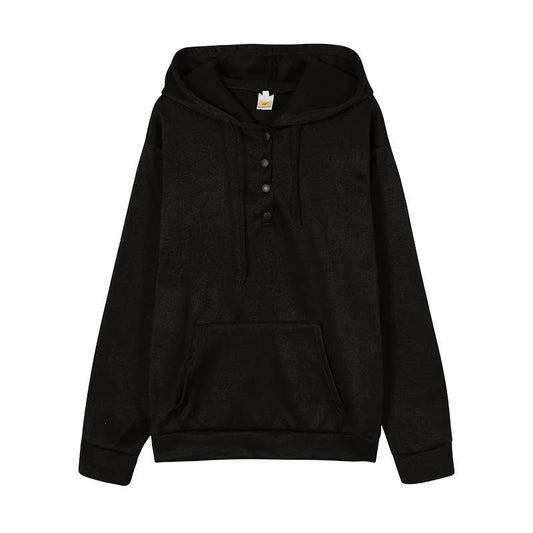 Hooded Drawstring Pocket Sweatshirt