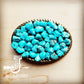 Rope Edge Blue Turquoise Stone Belt Buckle 902h